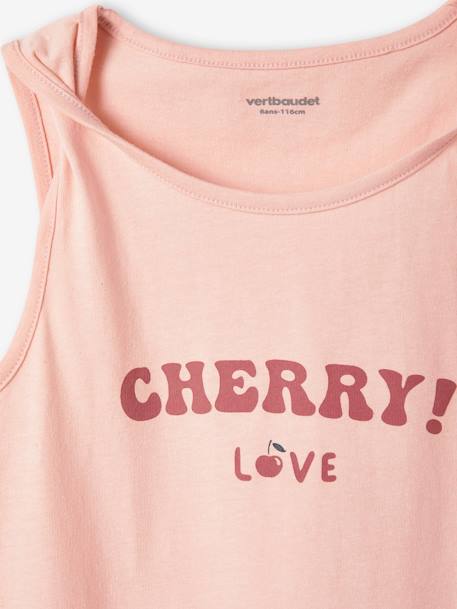 Camiseta de tirantes fantasía con texto para niña - Basics rosa rosa pálido 