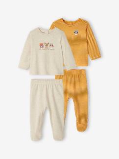 Pijamas y bodies bebé-Lote de 2 pijamas de punto para bebé niño