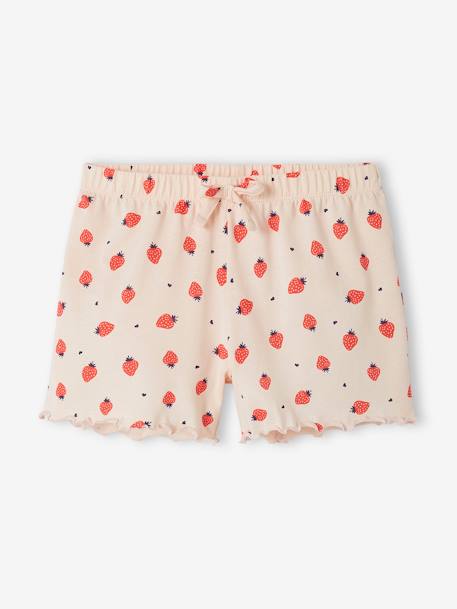 Pack de 2 shorts de pijama para niña rosa 