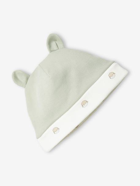 Kit para recién nacido con 6 prendas personalizables + bolsa de tela verde agua 