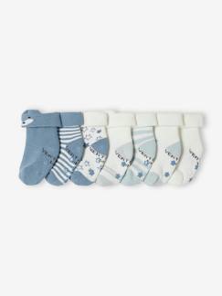 OEKO-TEX®-Pack de 7 pares de calcetines «estrellas y zorros» para bebé