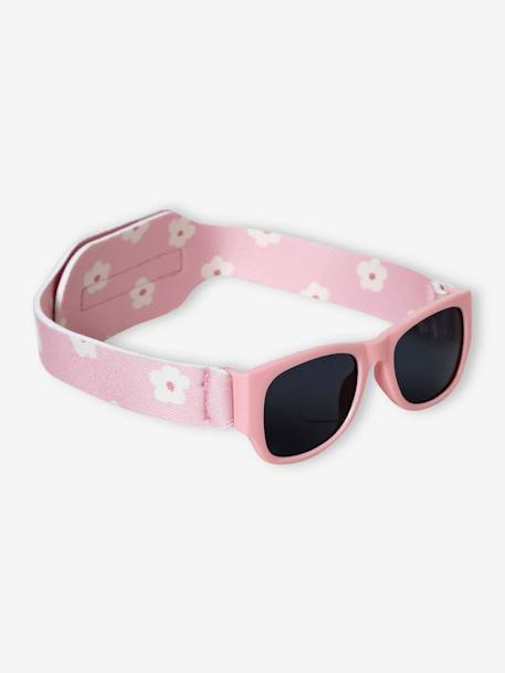 Gafas de sol de flores para bebé niña rosa 