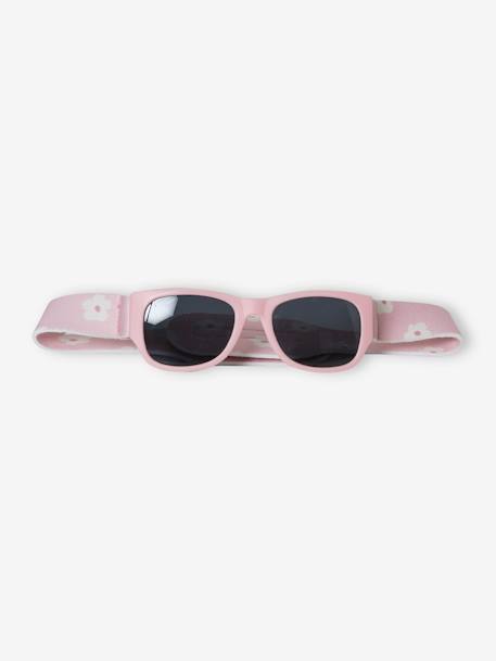 Gafas de sol de flores para bebé niña rosa 