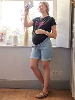 Ropa Premamá-Shorts embarazo -Short-bermuda vaquero para embarazo