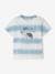 Camiseta Tortuga «tie and dye» para bebé azul claro 