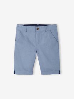 Niño-Shorts y bermudas-Bermudas de algodón y lino para niño