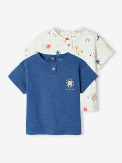 camisetas-Pack de 2 camisetas «Sol» de manga corta para bebé