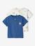 Pack de 2 camisetas «Sol» de manga corta para bebé azul eléctrico 