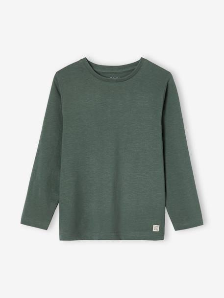 Camiseta manga larga con bordado - Verde — BAS