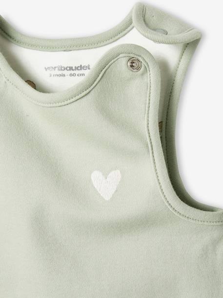 Kit para recién nacido con 6 prendas personalizables + bolsa de tela verde agua 