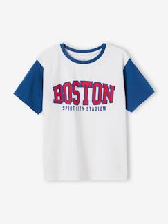 Niño-Ropa deportiva-Camiseta deportiva Boston de manga corta a contraste para niño