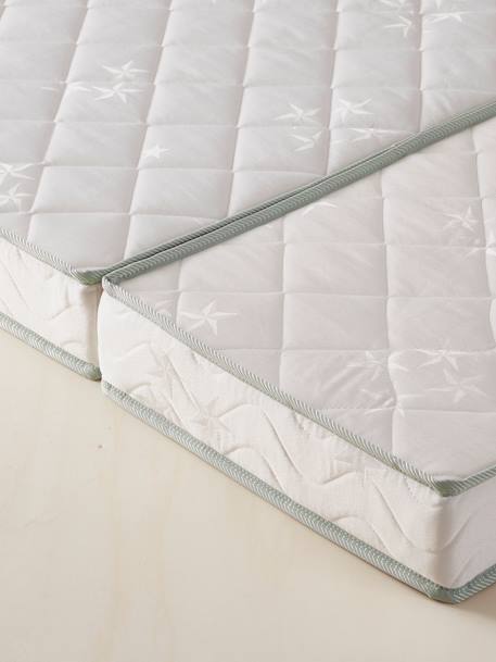 Colchón antiácaros especial cama evolutiva Blanco 