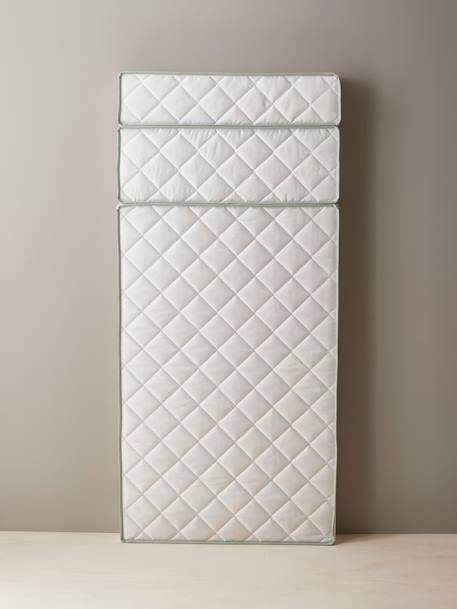 Colchón infantil de espuma antiácaros con tratamiento Bi-ome para cama evolutiva 90x140/170/190 cm. BLANCO CLARO LISO 