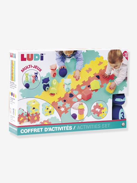 Pack de actividades: alfombra, bolos y formas - LUDI multicolor 