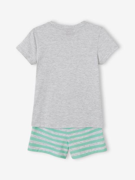 Pijama con short Disney® La Sirenita para niña verde agua 
