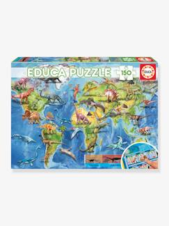 Puzzle «Mapamundi de los dinosaurios» - 150 piezas - EDUCA