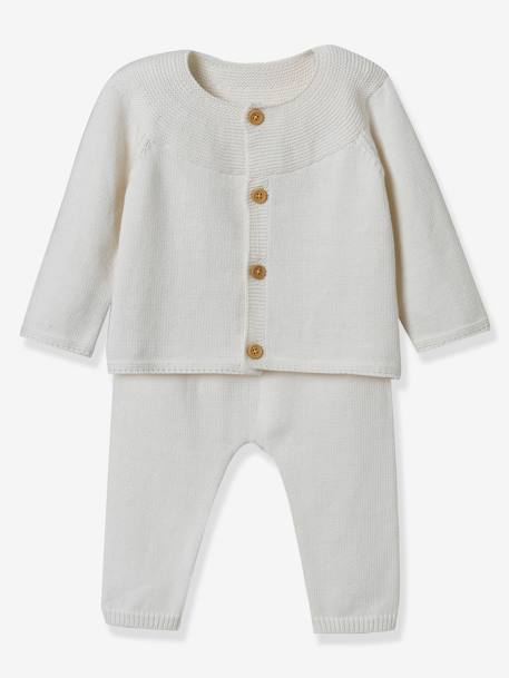 Conjunto de punto tricot para bebé - Cyrillus crudo 