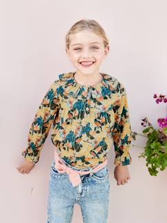 Niña-Camisas y Blusas-Blusa con estampado de flores para niña