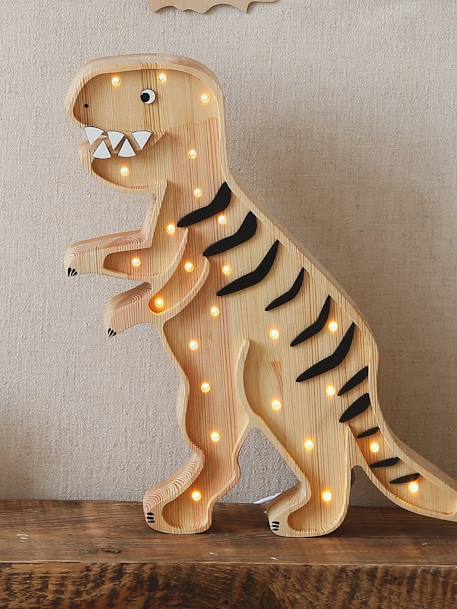 Lámpara de noche «Tiranosaurio Rex» - LITTLE LIGHTS madera 