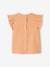 Camiseta de mangas con volantes para bebé naranja 