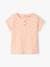 Camiseta de canalé para bebé rosa rosa pálido 