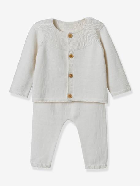 Conjunto de punto tricot para bebé - Cyrillus crudo 