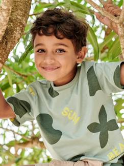 Niño-Camiseta con motivos exóticos gigantes para niño