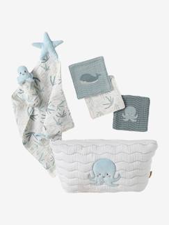 Textil Hogar y Decoración-Ropa de baño-Toallas de baño-Estuche regalo recién nacido Bajo el Océano