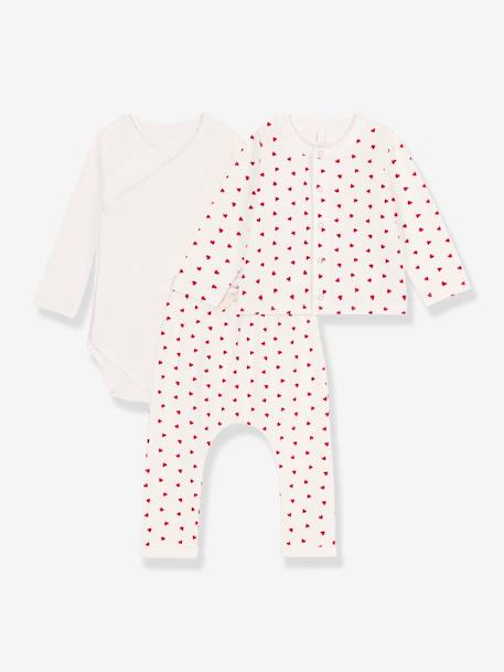 Pantalones y Vaqueros-Bebé-Conjuntos-Conjunto de algodón orgánico para recién nacido PETIT BATEAU