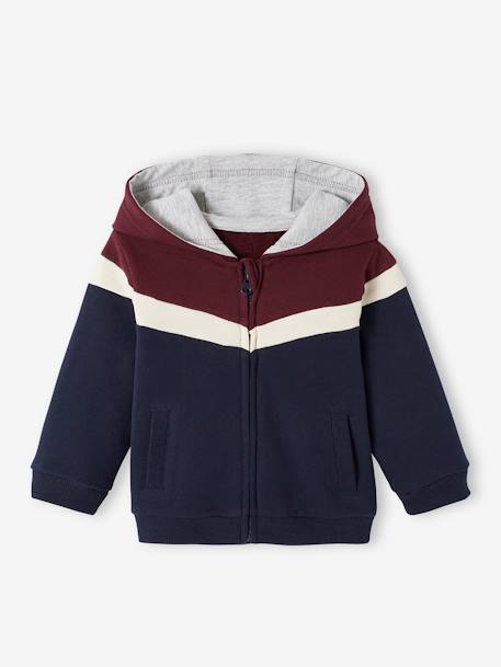 Ecorresponsables-Bebé-Sudaderas, jerséis y chaquetas de punto-Chaqueta con cremallera y capucha bebé niño