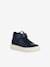 Zapatillas deportivas infantiles de caña alta con cordones y cierre autoadherente Geox® J Theleven Niña azul marino+negro 