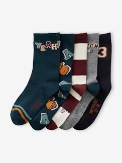 Niño-Pack de 5 pares de calcetines para niño