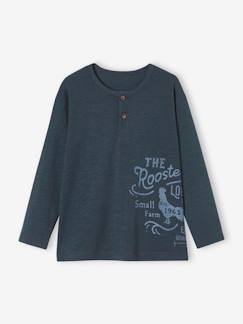 Niño-Camisetas y polos-Camisetas-Camiseta con cuello tunecino para niño