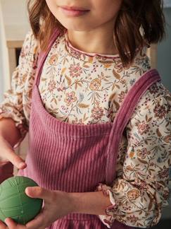 Niña-Conjunto para niña: camiseta + vestido pichi de pana