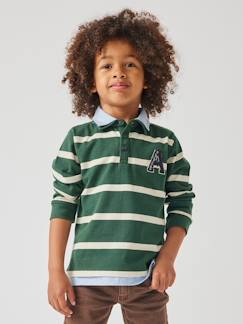 Niño-Camisetas y polos-Polos-Polo a rayas efecto 2 en 1 para niño