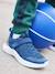 Zapatillas deportivas infantiles ligeras con cordones y cierre autoadherente azul 