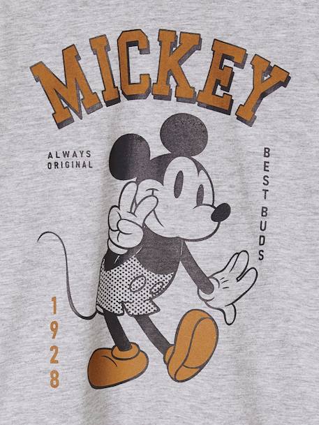 Camiseta de manga larga de Disney Mickey® para niño gris jaspeado 
