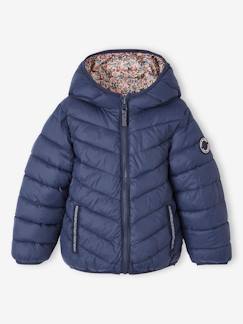 Niña-Abrigos y chaquetas-Cazadoras y chaquetas acolchadas-Chaqueta con capucha ligera reversible, para niña