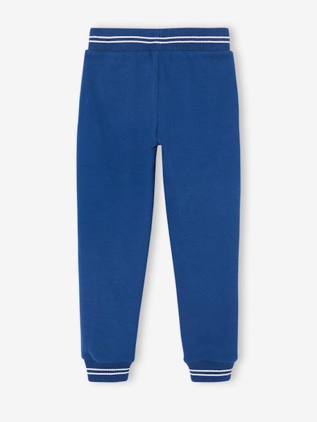 Pantalón jogging deportivo de felpa para niño azul grisáceo+azul intenso+azul marino+gris jaspeado 