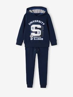 Preparar la llegada del bebé - Homewear Futura mamá-Niño-Conjuntos-Conjunto deportivo para niño: sudadera con capucha y pantalón jogging de felpa