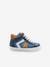 Zapatillas deportivas infantil de piel y caña alta con cordones Babybotte® 3631B686 azul 