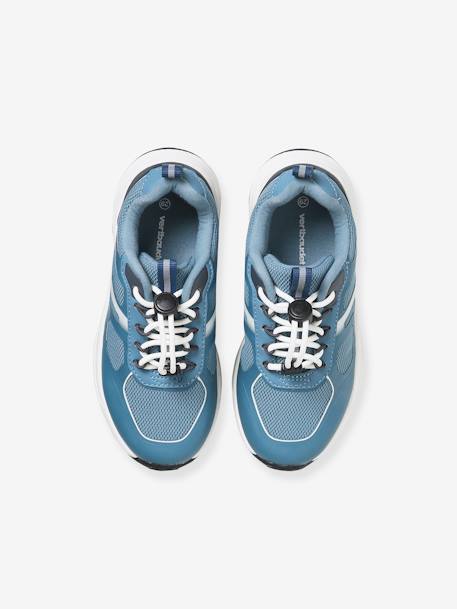 Zapatillas deportivas infantiles, elásticas con suela gruesa azul 