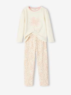 Pijama de terciopelo con estampado «salvaje» para niña