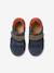 Zapatillas deportivas infantiles de piel con cierre autoadherente - Colección de maternidad azul marino 