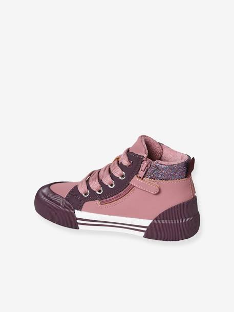 Zapatillas deportivas de caña alta para niña - Colección de maternidad rosa 