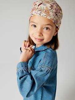 Niña-Accesorios-Pañuelos-Fular personalizable con estampado de flores para niña