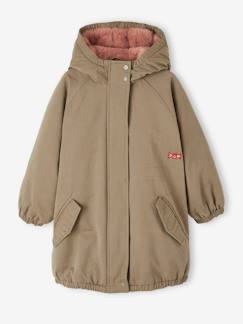 Niña-Abrigos y chaquetas-Abrigos y parkas-Parka con capucha y forro de piel sintética para niña