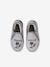 Zapatillas de tela con estampado y cremallera para bebé rayas gris 