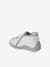 Zapatillas de tela con estampado y cremallera para bebé rayas gris 