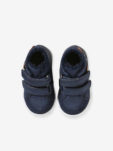 Zapatillas deportivas de caña media con cierre autoadherente para bebé azul 